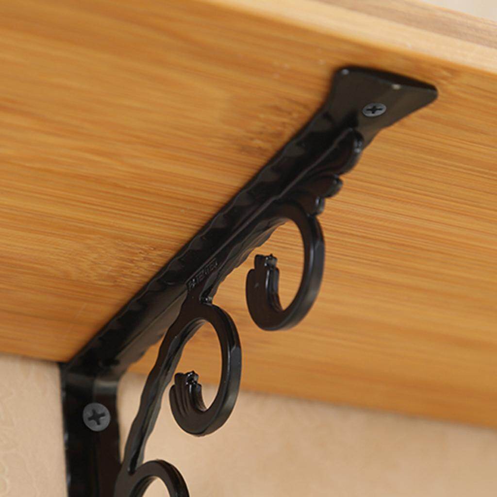 tishita 2pcs Heavy Duty Supporter Shelf Bracket Home Hotel Storage Display Bookshelf