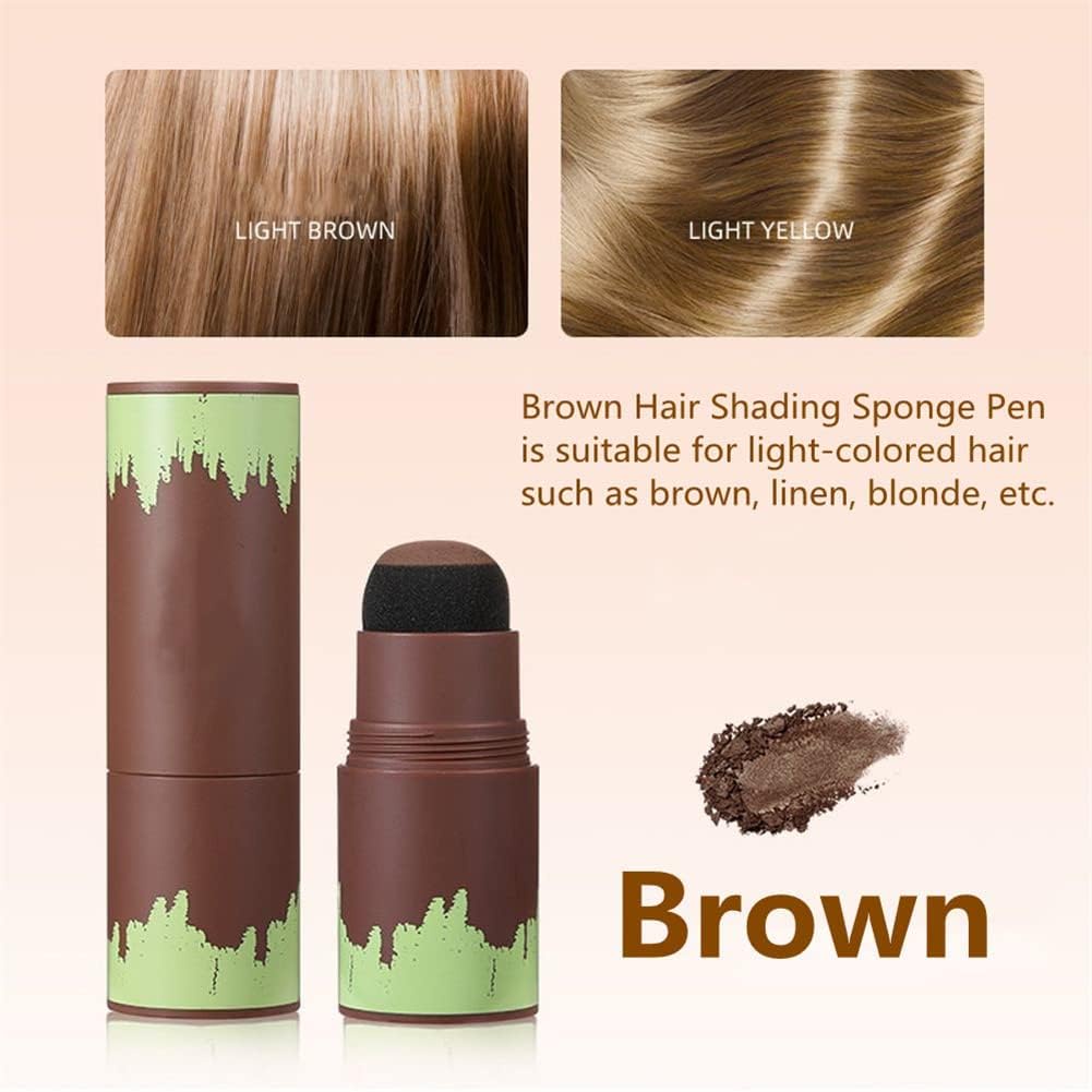 2 cái chân tóc bột dính tóc Phấn má gốc Touch Up bột không thấm nước tóc Shading Sponge bút tóc Filler bột cho bìa màu xám tóc gốc tóc Touch-Up tóc mỏng