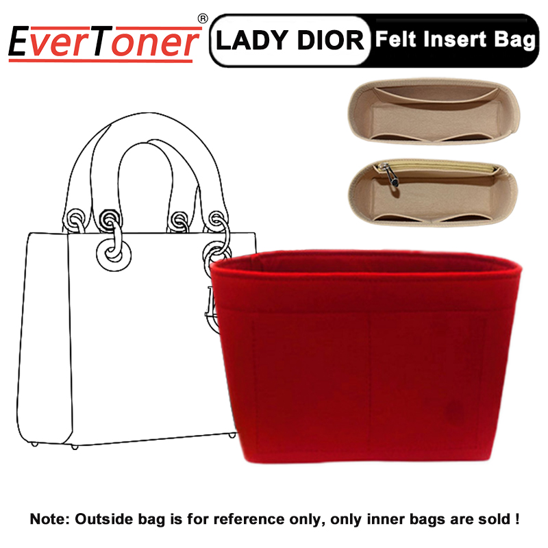 Evertoner Cho Phụ Nữ D Túi Tổ chèn Túi Trong túi nhiều ngăn ngăn lưu trữ lớp lót bên trong Bên Trong Phụ kiện túi