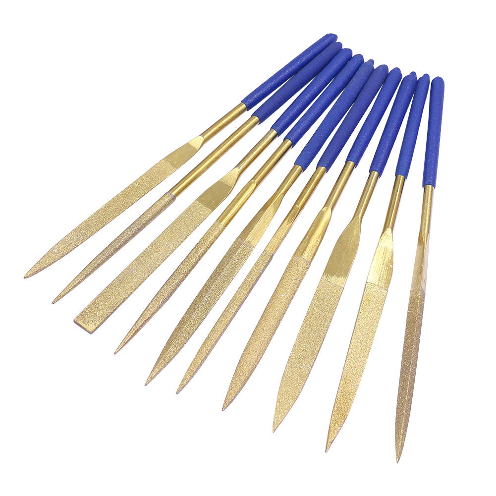 Winnereco Bộ 10 chiếc giũa kim cương mini 140mm tiện dụng cho đồ gốm thủ công-INTL