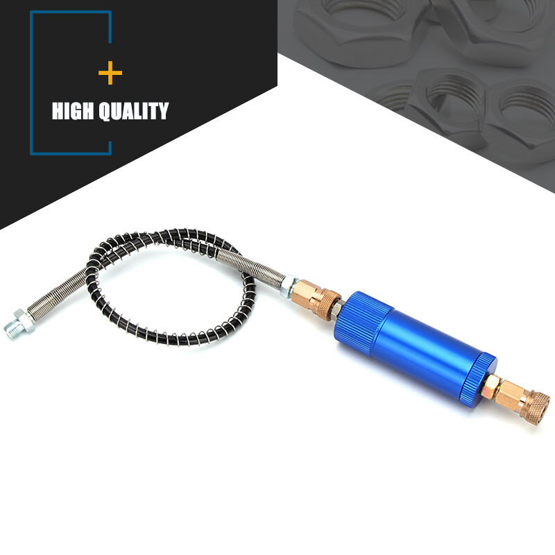 Air Pump Filter High Pressure Pump Air Filter 4500PSI Aluminum Alloy Water-Oil Separator for PCP Pump M10x1 Thread 50CM Hose