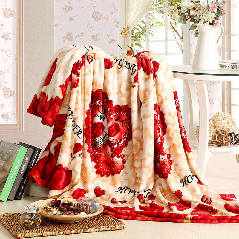 Chăn Vải Flanen Chăn Nhung Lông Mềm Ấm Điều Hòa Không Khí Chăn Cỡ Queen King