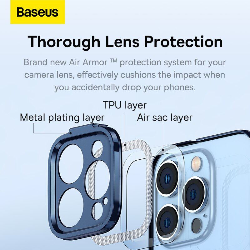 Baseus Magnetic Plating Case + Screen Protector For iPhone 14 Pro Max 2022 New Protective Phone Case Transparent Shockproof Magnet Back Cover Funda