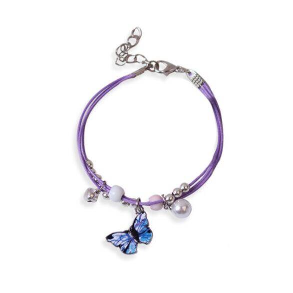 17MILE Cute Cartoon Butterfly Bracelet Colorful Couple Friendship Bracelets Women Fashion Accessories Jewelry