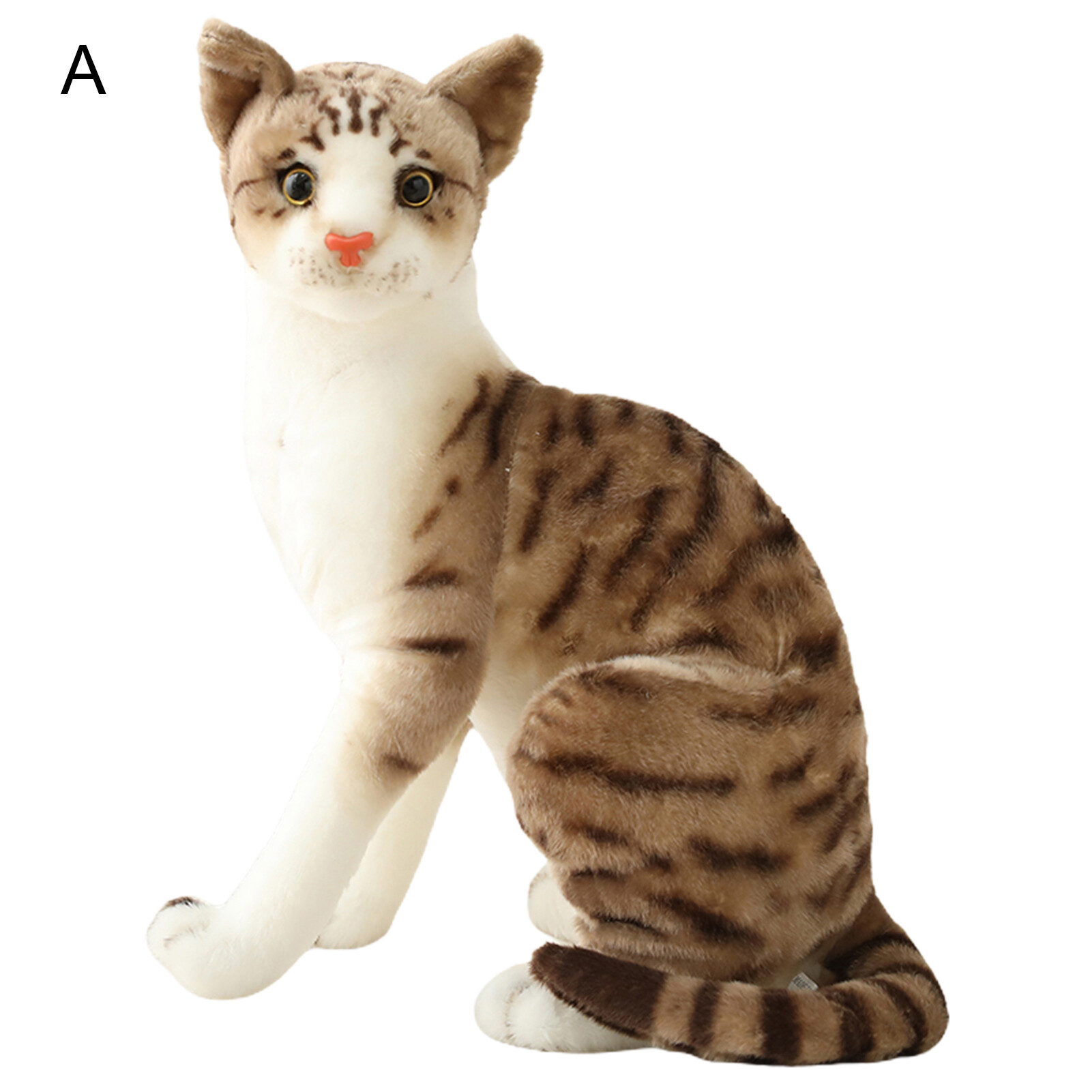 ASTELLA Simulation Cat Design Plush Stuffed Pillow Animal Cushion Sofa Decor Kids Toy