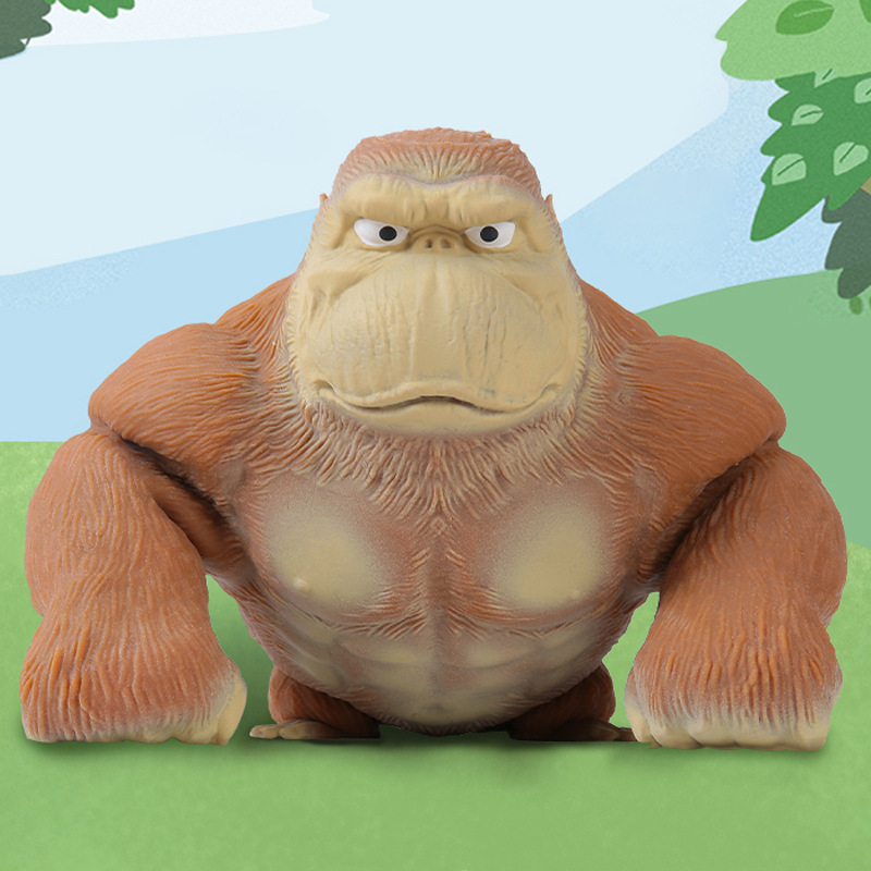 Gorilla Squeeze Toys Animal Stress Relief Toys Elastic Monkey