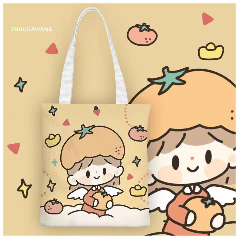 QFDI Women's Bag Tote Bag single shoulder bag cute canvas bag Tote bag