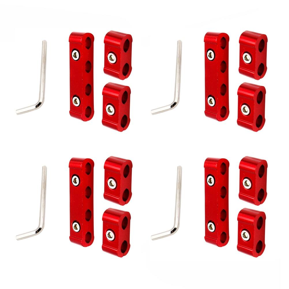 16Pcs Aluminum Spark Plug Wire Separators Divider Electrical Screen