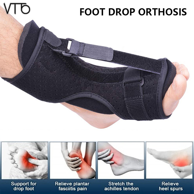 VTTO Adjustable Plantar Fasciitis Night Foot Splint Drop Orthotic Brace Elastic Dorsal Night Splint