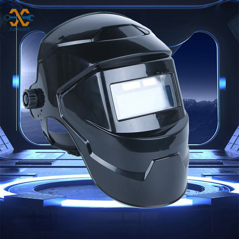 Electric welding mask protective cover, face mounted automatic reduced light welding helmet, burning, portable argon arc welder welding protection