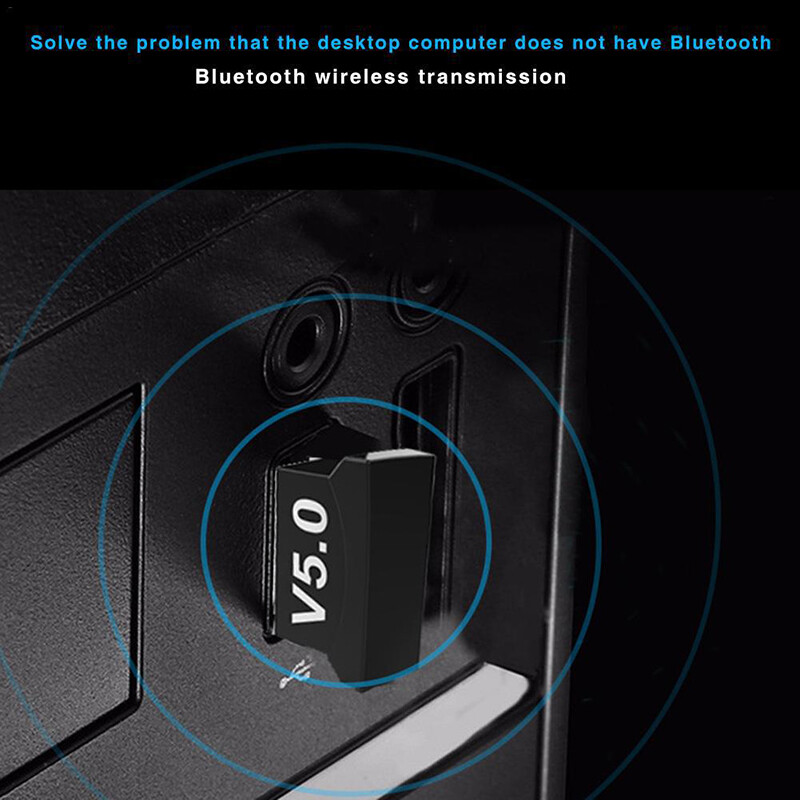 Wireless USB Bluetooth 5.0 Adapter AUX Bluetooth Transmitte Dongle Music Receiver for Computer PC Laptop
