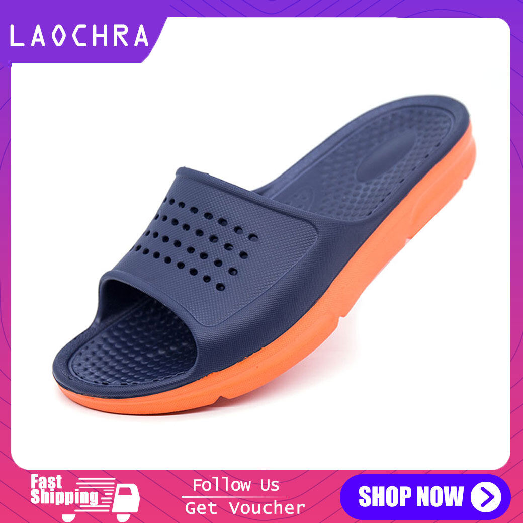 LAOCHRA Slippers For Men Big Size 39-50 Korean Casual Slides Men Sale Non Slip Flat Beach Slippers Sandals For Men Shoes