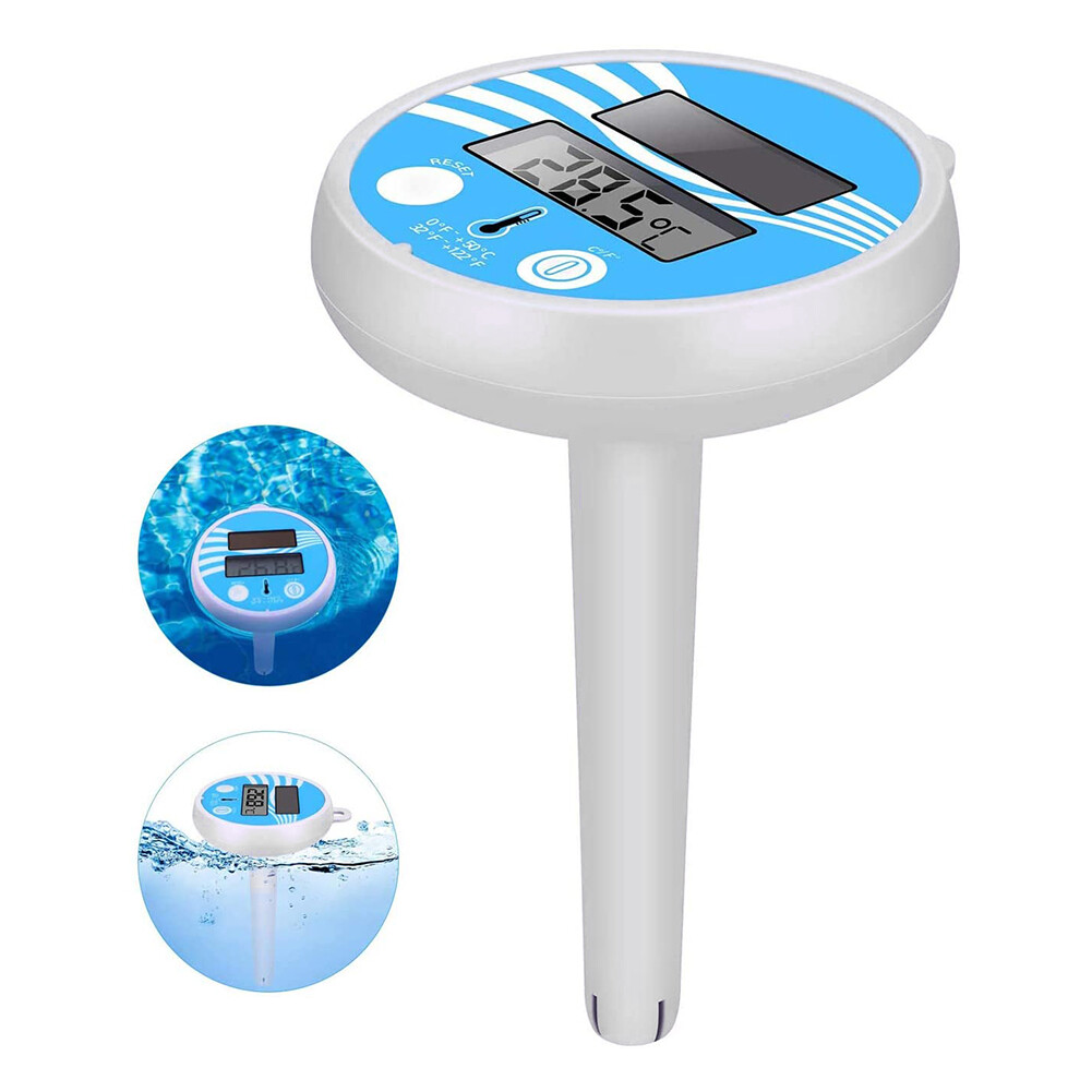 Floating Digital Pool Thermometer Solar Powered Outdoor Spa Thermometer