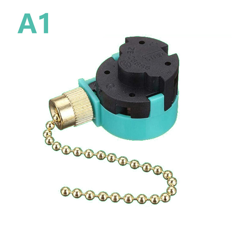 Eioce Ceiling Fan Switch 3 Speed 4 Wire ZE-268S6 Fan Pull Chain Speed Control Switch