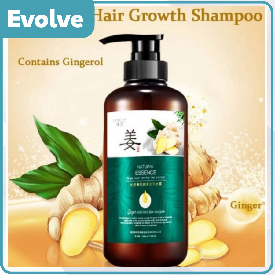 500ml Ginger Juice Hair Growth Shampoo Anti Hair Loss Shampoo Promotes Hair Growth Thicker 8249