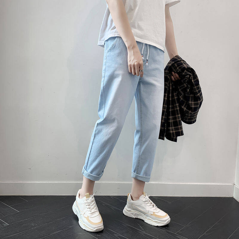 IELGY Quần Bò Ống Đứng Mỏng Cỡ Lớn Cho Nam