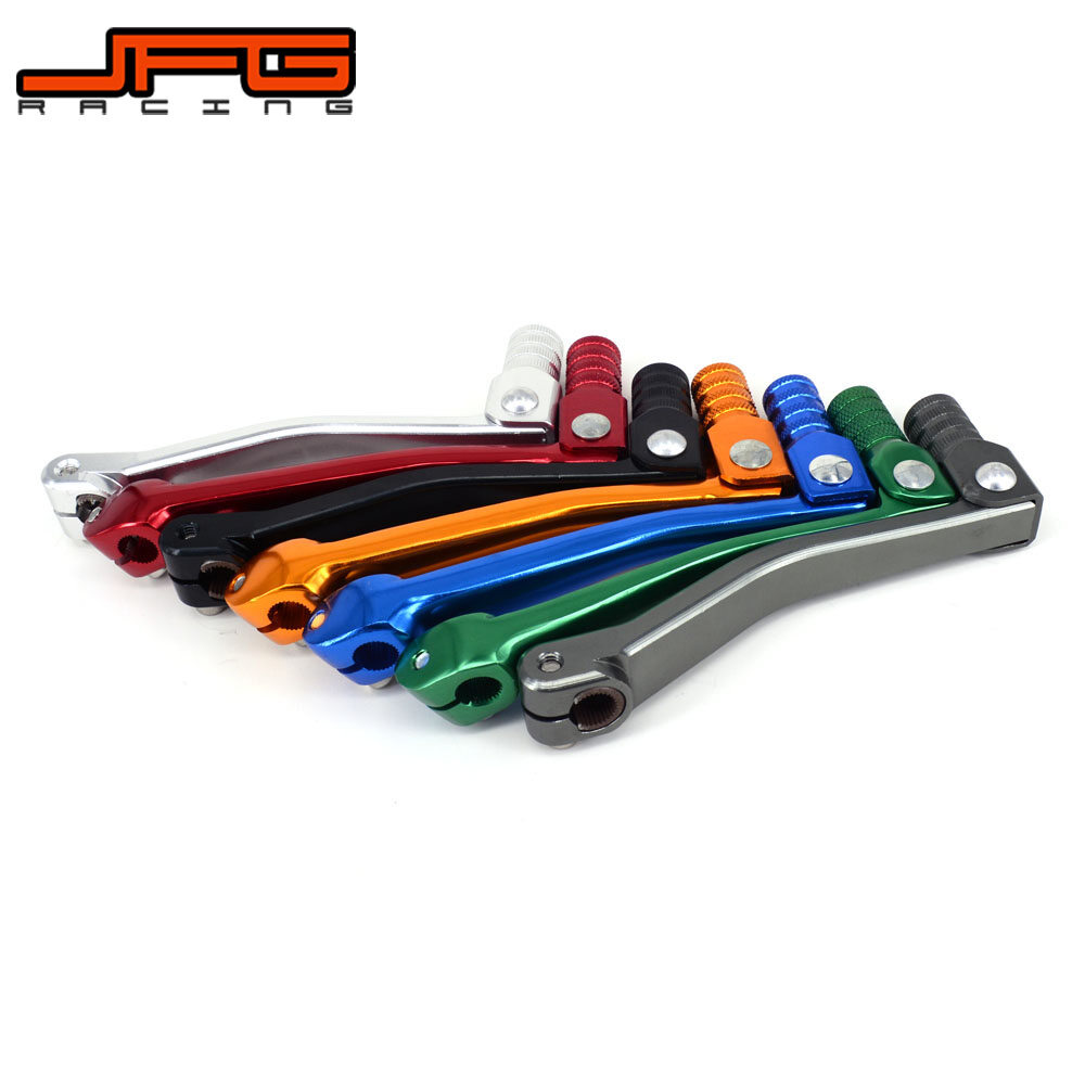 Jfg racing motorcycle aluminum shifter gear shift lever for 70 90 107 110 125cc dirt pit bike atv quad motocross accessories
