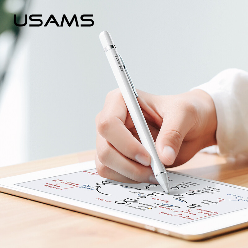 USAMS Stylus Pen for Android Universal Active Touch Screen Capacitive Stylus Pen for iPad/iPhone/Windows/Android tablet/Android Phone/Samsung/Huawei/Xiaomi