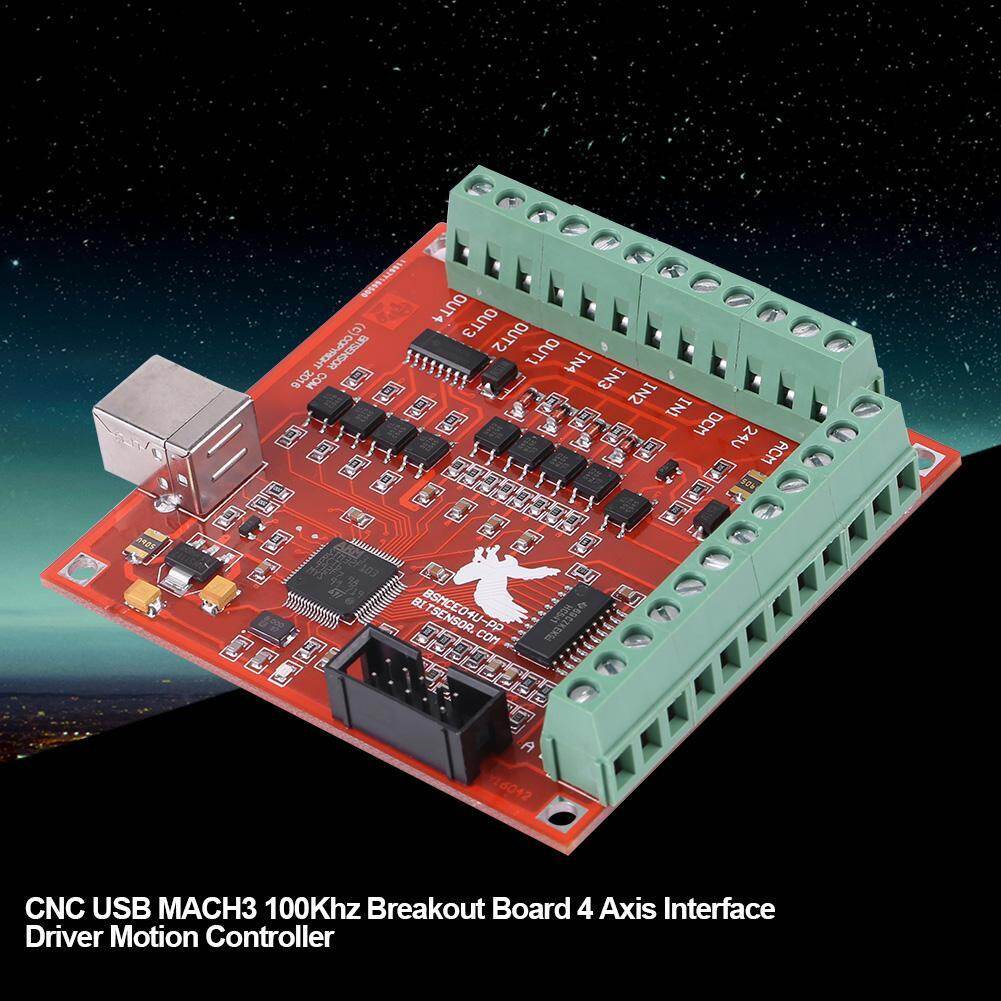 USB MACH3 100Khz Motion Controller Card Breakout Board for CNC Engraving