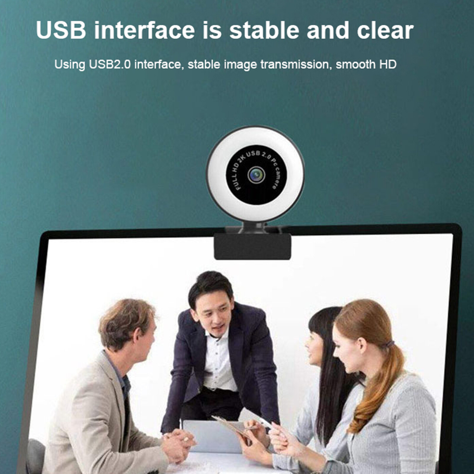Baoblaze Streaming 1080P Webcam Độ Nét Cao Tích Hợp Đèn Nhẫn Có Thể Điều Chỉnh Và Mic. Camera Web AF Tự Động Lấy Nét Nâng Cao Dành Cho Google Meet Xbox Gamer Facebook Streamer
