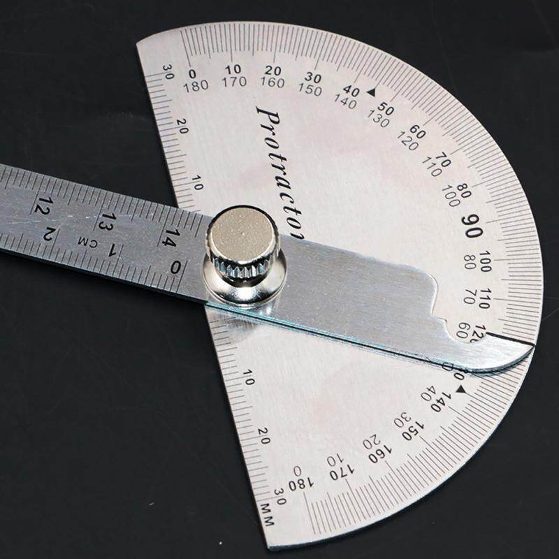 Thước đo góc đa năng 180 ° có thể điều chỉnh, chất liệu thép không gỉ - INTL