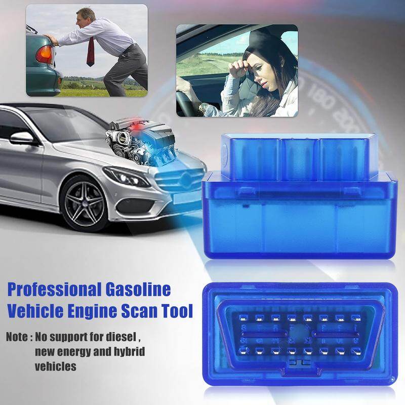 Tự động Bluetooth Máy Quét Chẩn đoán xe mini OBD2 máy quét xe mini OBD2 máy quét Tương thích với hệ thống IOS và Android chuyên nghiệp tự động Bluetooth Máy Quét Chẩn Đoán xách tay OBDII Đầu đọc mã đèn xe ô tô chẩn đoán công cụ quét cho xe ô tô tự động