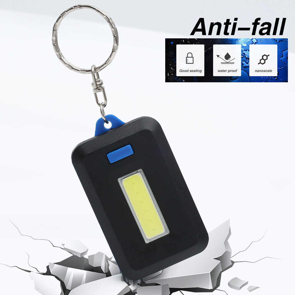 Multifunctional Portable Mini COB Keychain Light Flashlight for Outdoor Hiking Camping Keychain Torch Night Lamp
