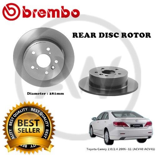 BREMBO Toyota Camry ACV40 2.0/2.4 200611 Front Rear Brake Disc Rotor