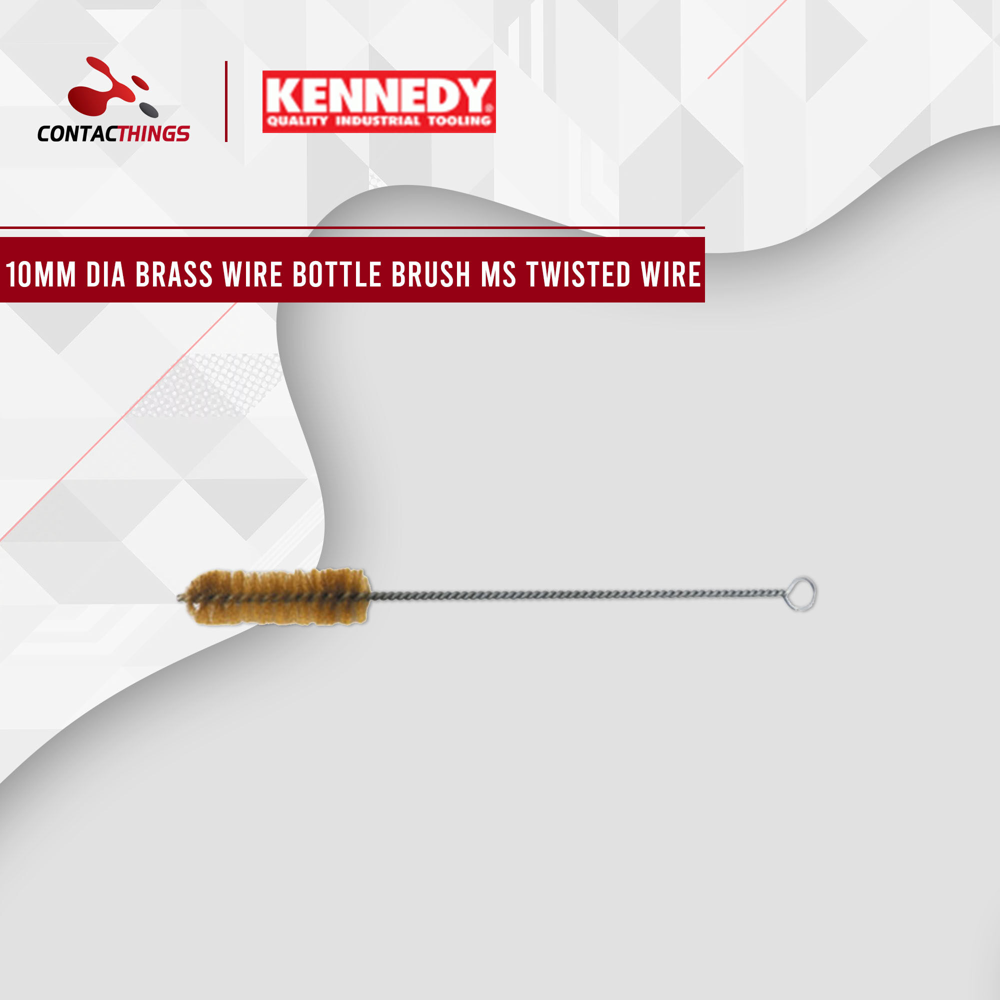 KENNEDY 10mm Dia Brass Wire Bottle Brush Ms Twisted Wire Lazada