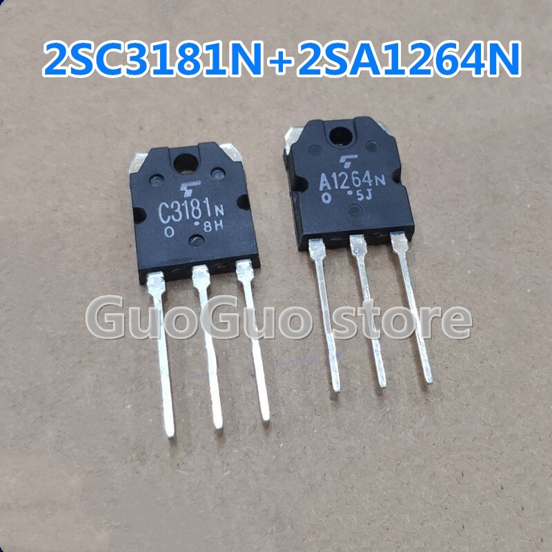 10pcs= to-3p 2sa1264n 2sc3181n a1264 c3181 2sa1264 2sc3181 to3p new original