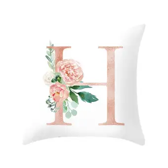 Free Shipping Letter Pillow Alphabet Cushion Cover For Sofa Home