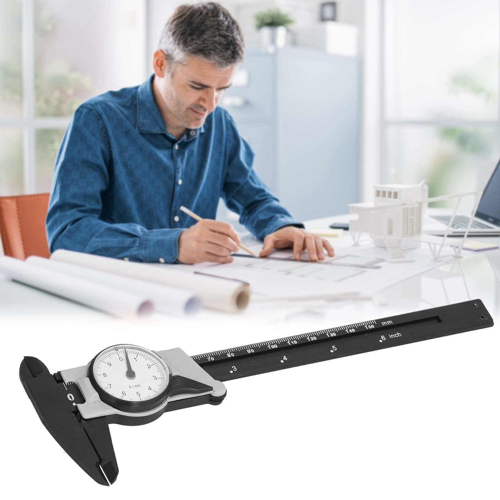 Calipers Easy Reading Dial Vernier Caliper for Home