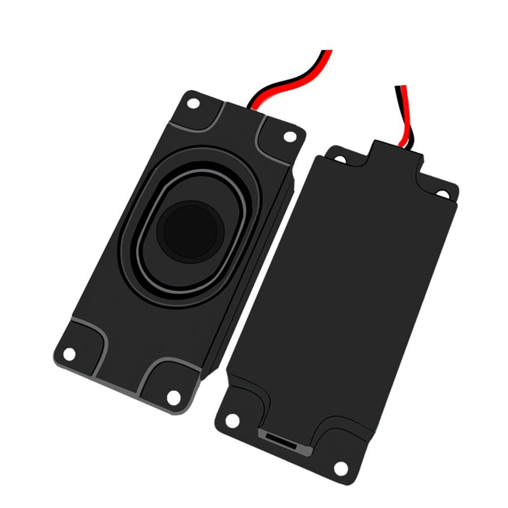 Kebidumei 2pcs 5W 4Ohm Full Range Speaker Dual Vibration Membrane Audio Speaker Clear Sound Cavity Loudspeaker