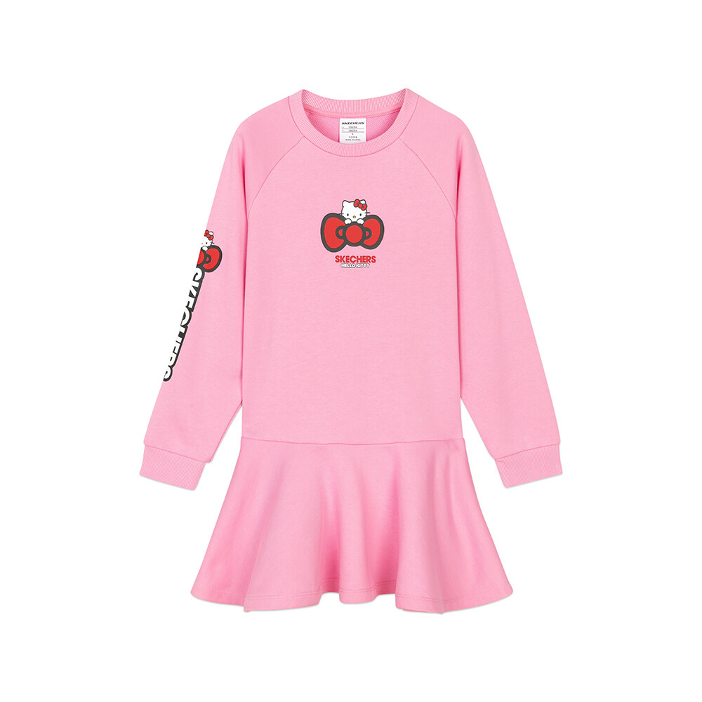 Skechers สเก็ตเชอร์ส เดรส เด็กผู้หญิง Hello Kitty Dress - L420G082-00AP