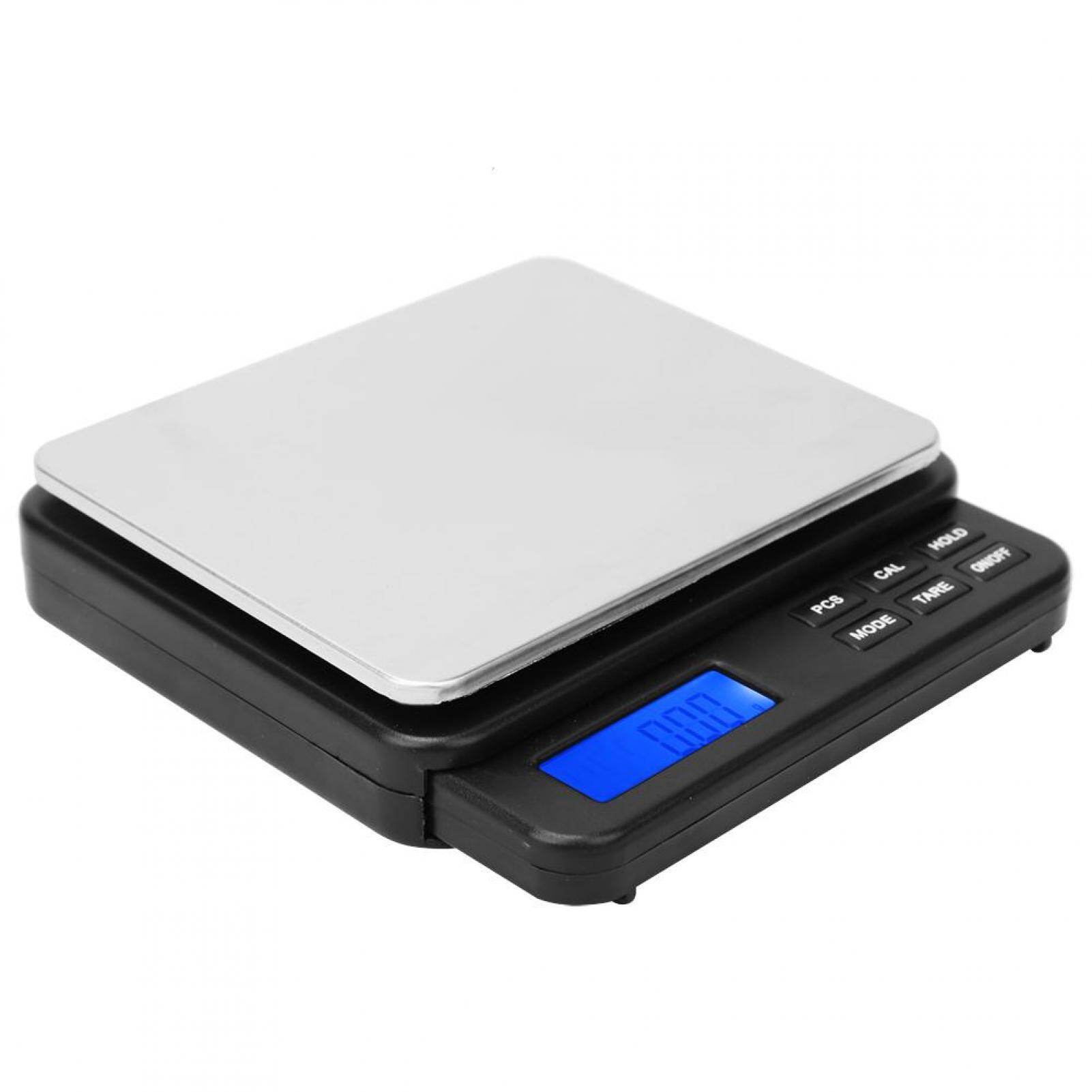 High Precision Mini Digital Kitchen Scale Electric Weighing Scale with Blue Backlit Display 1000g/0.01g