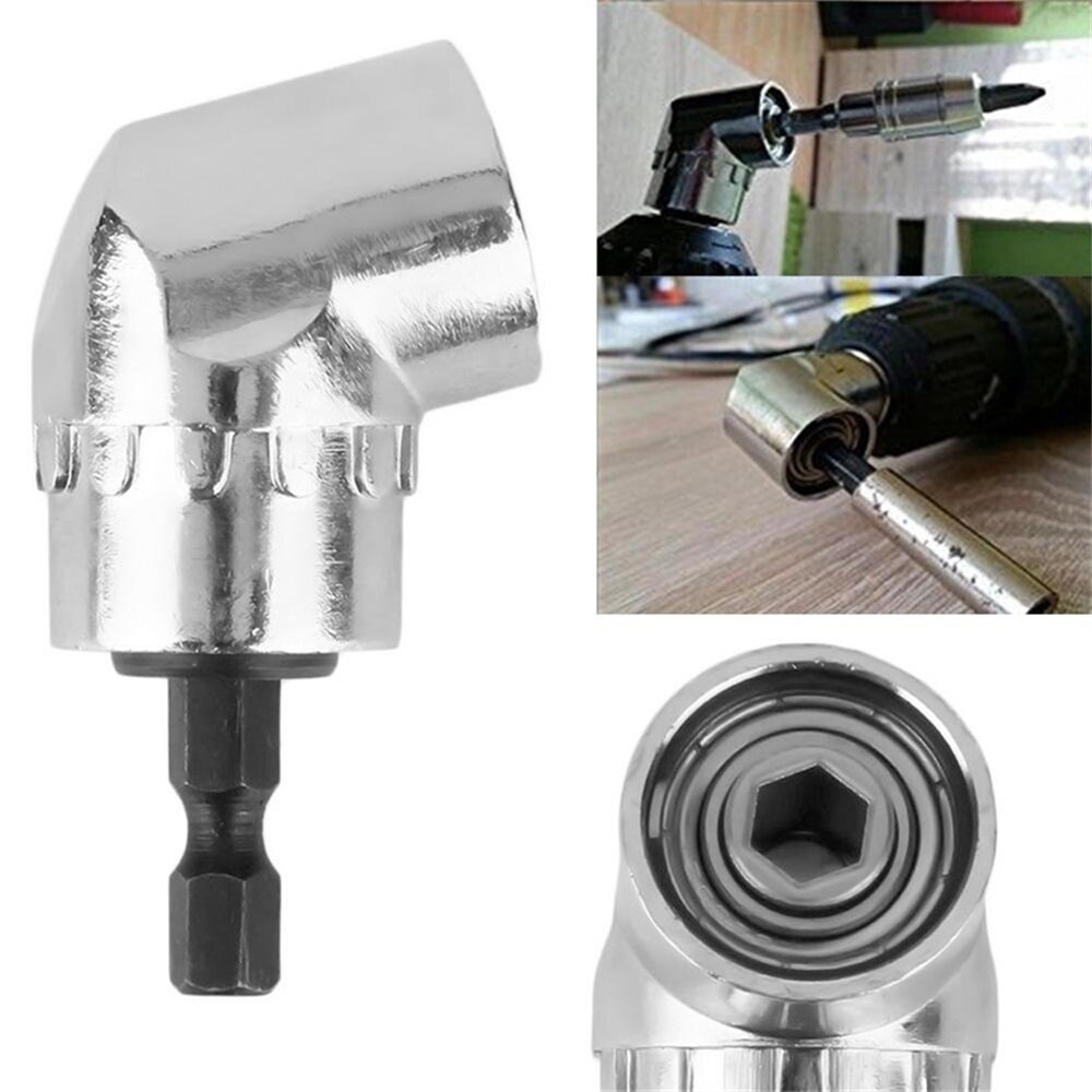 LangTu 105 độ góc phải mũi khoan Ổ cắm kéo dài cho góc chặt chẽ với nam châm mạnh 1/4 inch tuốc nơ vít lục giác góc cạnh bit chủ