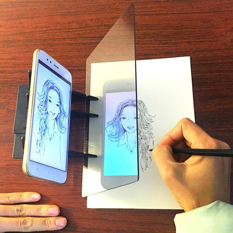 Feng Qi shopKids Children Intelligent Easy Optical Sketch Drawing Board Projector Painting Tracing Board