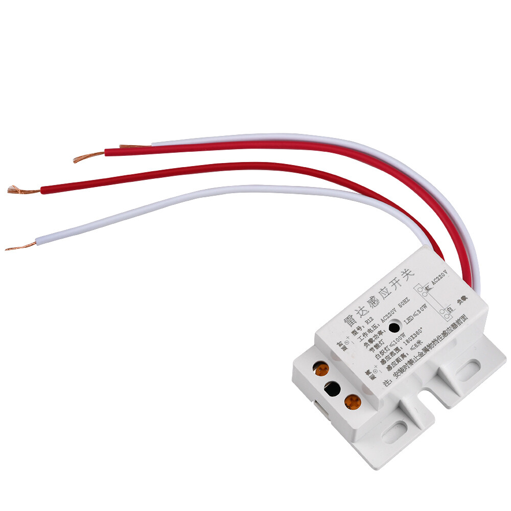 220V Auto Infrared Body Motion Sensor PIR Sensing Switch Microwave Radar Sensor
