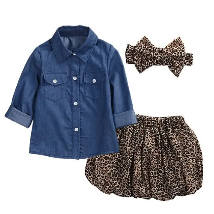 mid length leopard skirts 5t