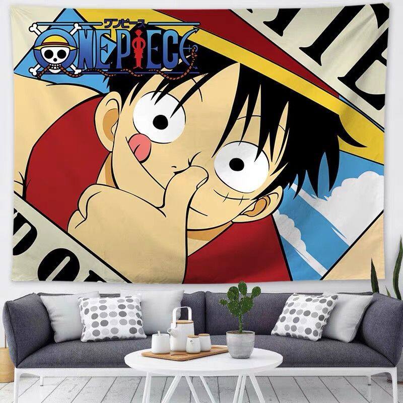 Wehome One-piece Tapestry Wall Hanging Polyester Tapiserya Cartoon and Animation Living Room Decoration Room Background Cloth (100*70cm)
