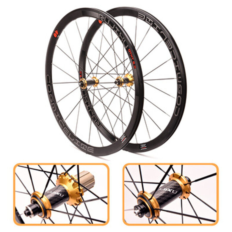 RUJIXU 700C 40mm road wheelset bike wheel bicycle wheels rim brake