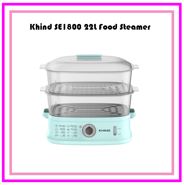 KHIND 22L ELECTRIC FOOD STEAMER (SE1800) Lazada