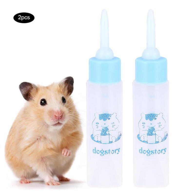 Maelivi 2 Chiếc 30 Ml Hamster Nuster Chai Chó Con Thú Cưng Nhỏ Sóc Mèo Con Cho Con Bú Bình Sữa Nước br/ Sky Blue