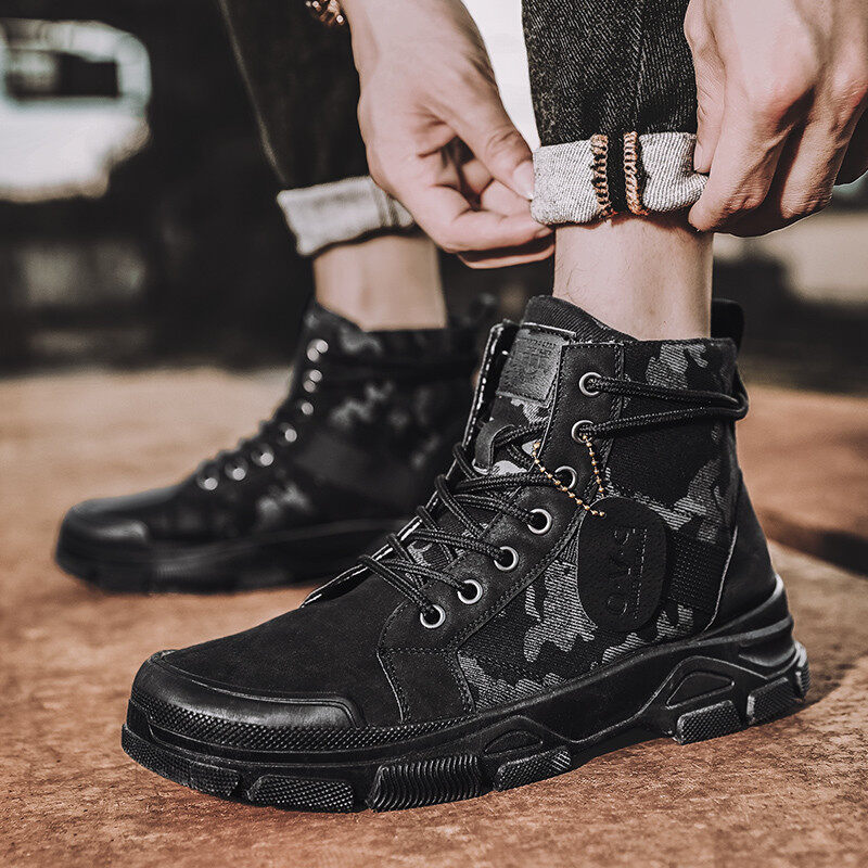 mens red platform boots