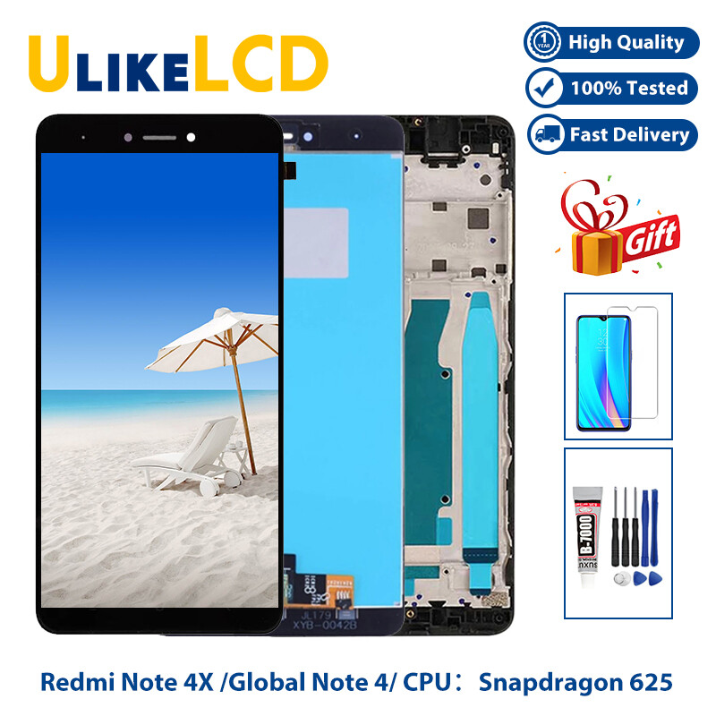 5.5 Inch Note 4 Pro Display For Xiaomi Redmi Note 4X Lcd Touch Screen Digitizer For Redmi Note 4 Assembly Replacement With Tools