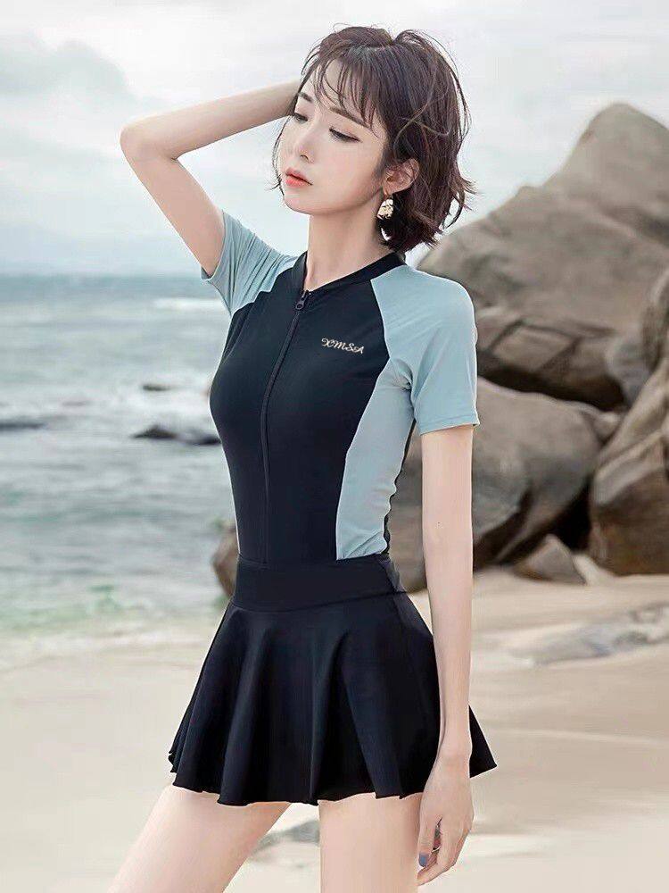 SUPERFLOWER One Piece Wear + One Rock Bademode für Damen, sportlich, schmal, Bauch, Brust, gerafft_voghion.com