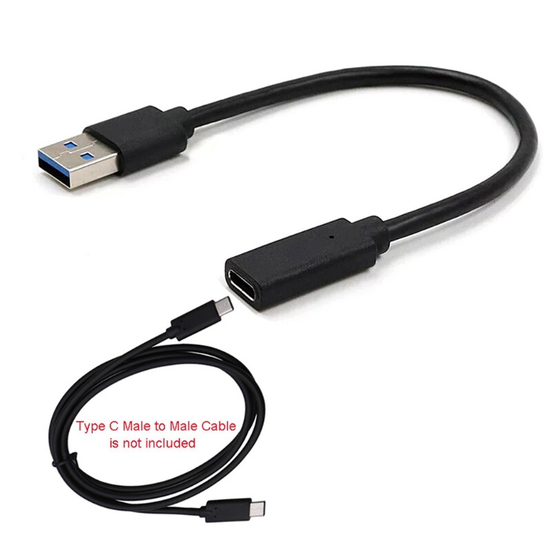 USB 3.1 Type C Female To USB 3.0 Male Adapter Cable For Macbook Android Phone