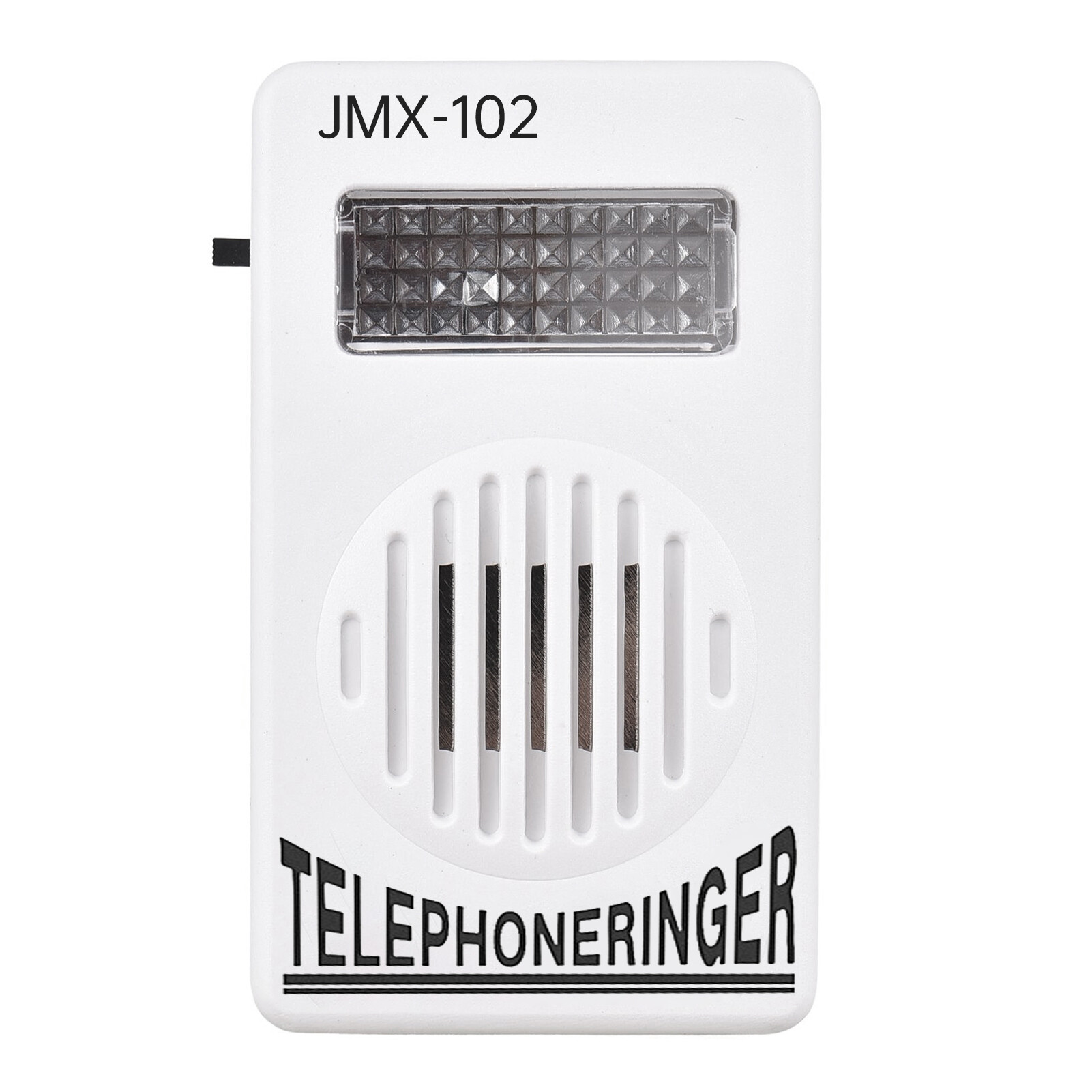 Bosto chuông điện thoại lớn Bộ khuếch đại 70dB chuông đèn nhấp nháy trợ giúp chuông có đèn flash phù hợp cho Điện thoại cố định kết nối 6p2c loại gắn tường Batt-ery-Miễn phí