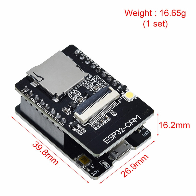 Esp32-cam-mb wifi esp32 cam bluetooth development board with ov2640 camera micro usb to serial port ch340g 4.75v-5.25v nodemcu