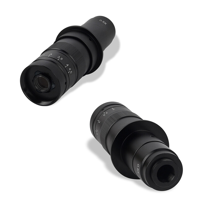 YIZHAN Camera Kính Hiển Vi Video Kỹ Thuật Số 180X 130X Ống Kính Khách Quan C-MOUNT Lấy Nét Điều Chỉnh Được 180 Bội Số Cho Máy Ảnh HDMI VGA